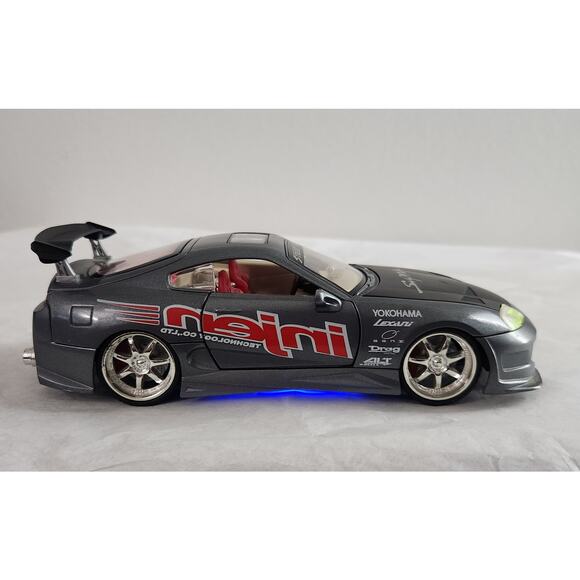 Toyota Supra Turbo Street Tuner 1/24 Scale Import Racer With Working Lights - Picture 2 of 12